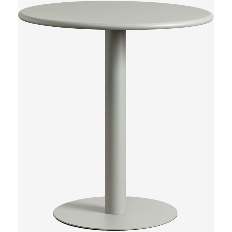 Table de cuisine ronde Ø70 cm en fer Mizzi SKLUM Vert Kaki