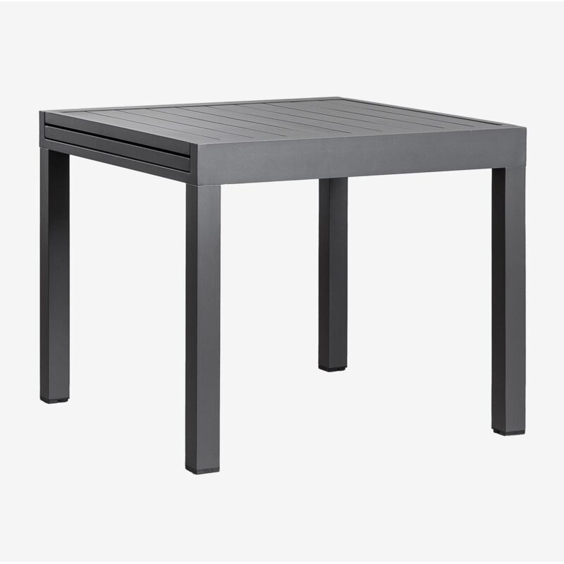 Table de jardin extensible en aluminium Starmi 90-180x90 cm SKLUM Gris Graphite Table de jardin extensible en aluminium Starmi 90-180x90 cm SKLUM Gris Graphite