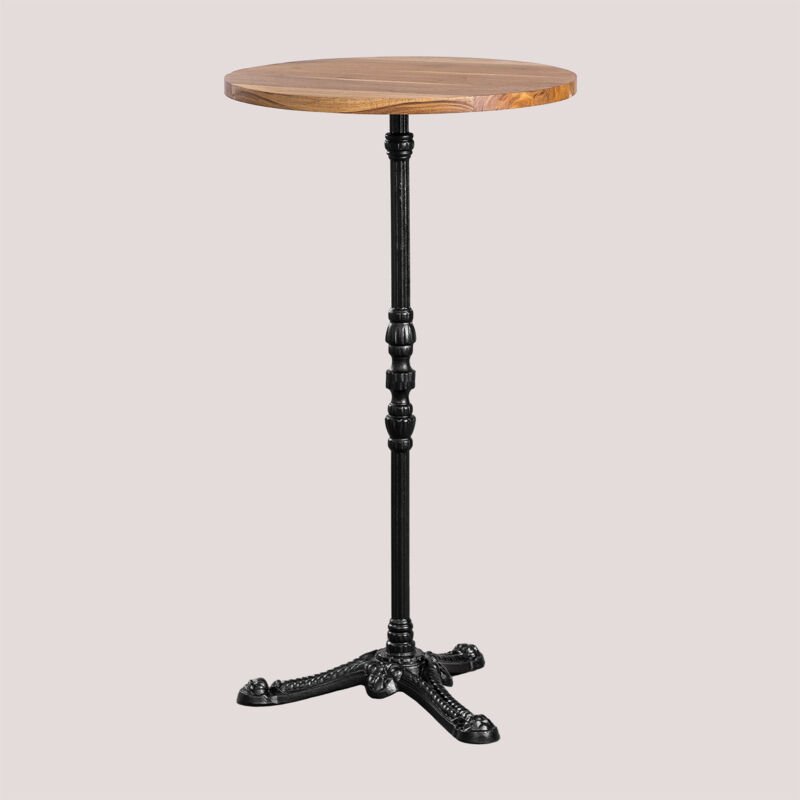Table Haute de Bar Ronde en Bois d'Acacia Azteca SKLUM Ø60 cm