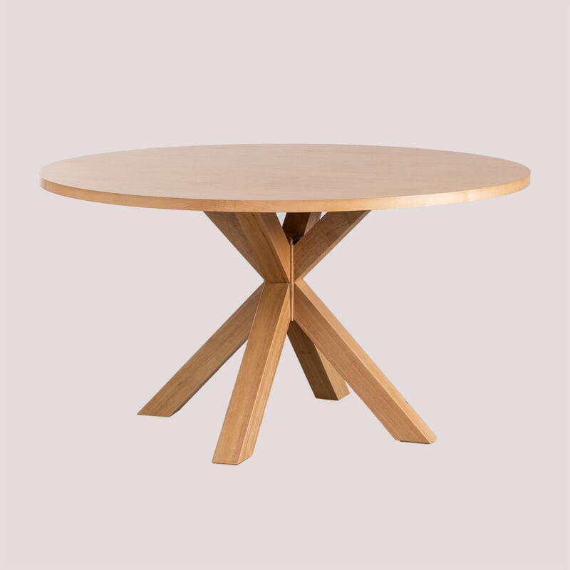 Sklum - Table à manger ronde en mdf (Ø140 cm) Pleven