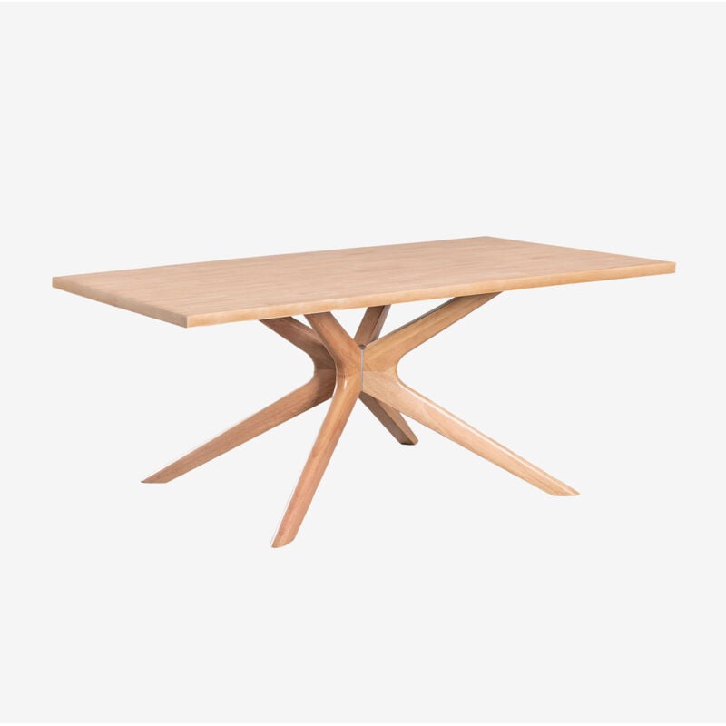 Sklum - Table de salle à manger rectangulaire en bois (180x90 cm) Arnaiz