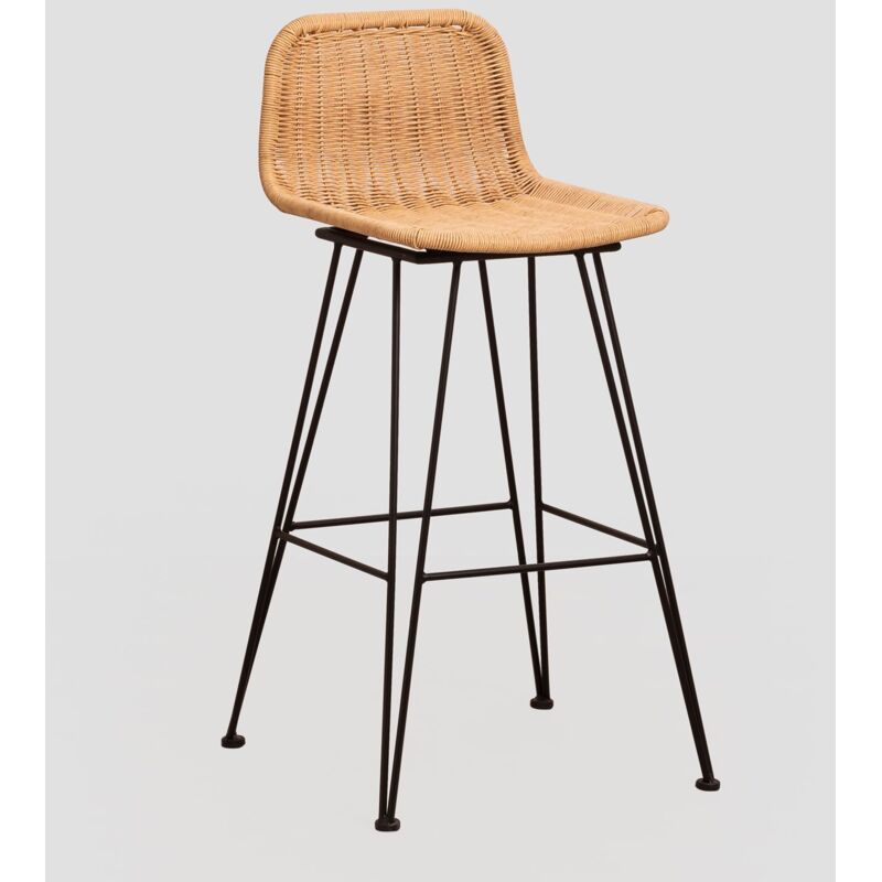 Sklum - Tabouret haut en osier Sunset Vali ↑75 cm