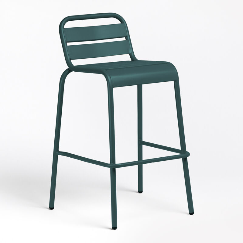 Sklum - Tabouret haut d'extérieur empilable Janti 75 cm Vert Jungle