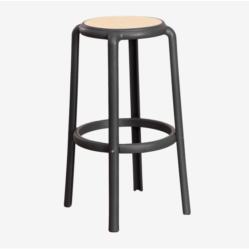 Sklum - Tabouret haut Omara Gris Graphite