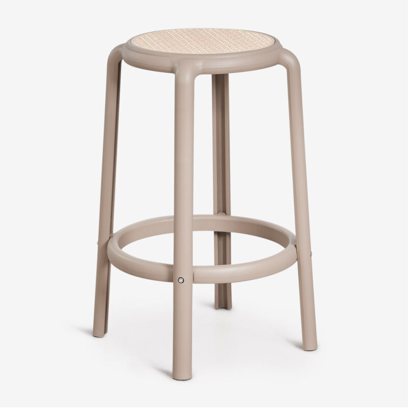 Tabouret haut Omara SKLUM Moka Brown ↑75 cm