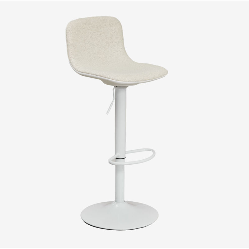 Sklum - Tabouret haut réglable en bouclé Odeon