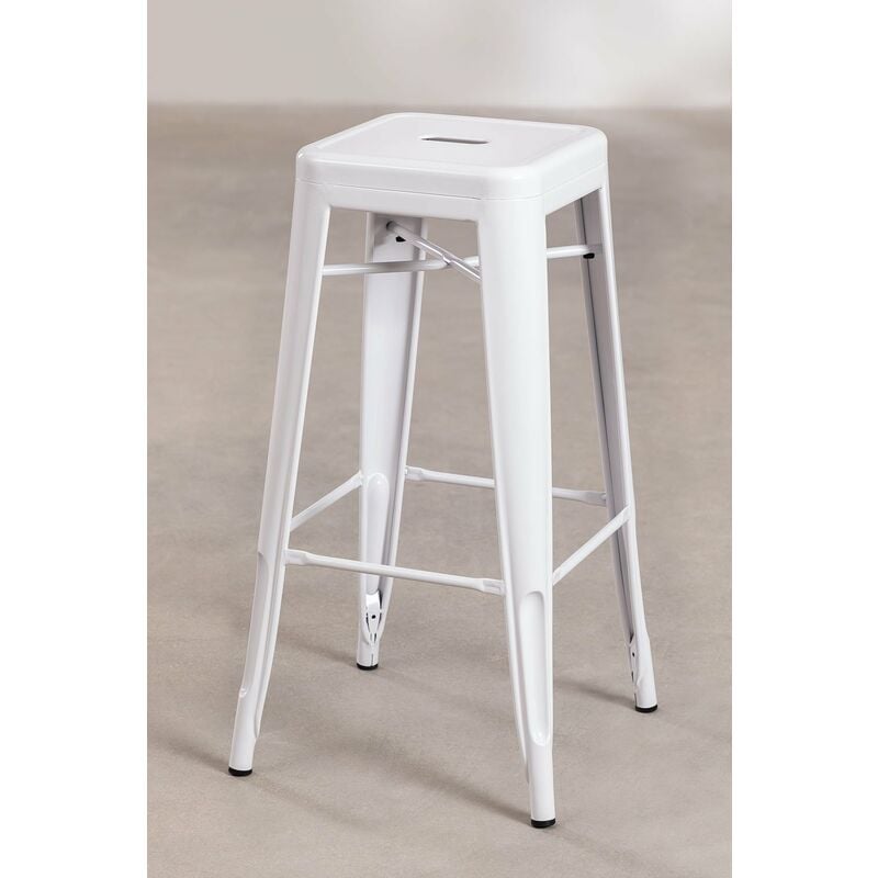 

Taburete Alto en Acero LIX SKLUM - Blanco ↑76 cm Brillante