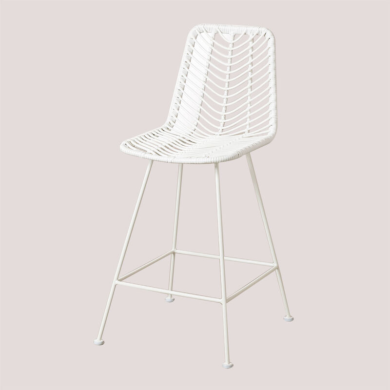 

Taburete Alto en Ratán Sintético Gouda Colors SKLUM - Blanco ↑65 cm Blanco