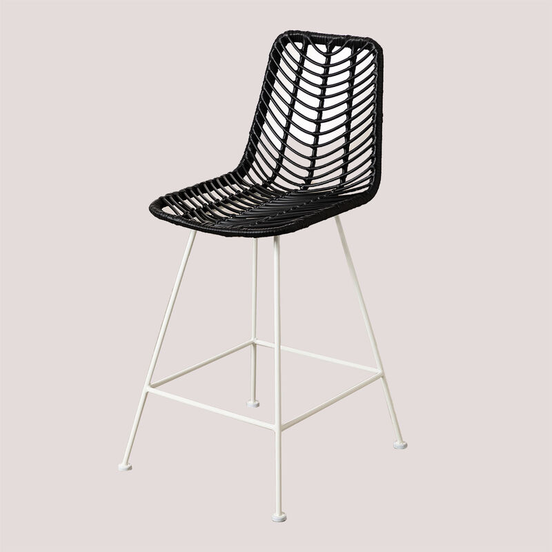 

Taburete Alto en Ratán Sintético Gouda Colors SKLUM - Negro ↑65 cm Blanco