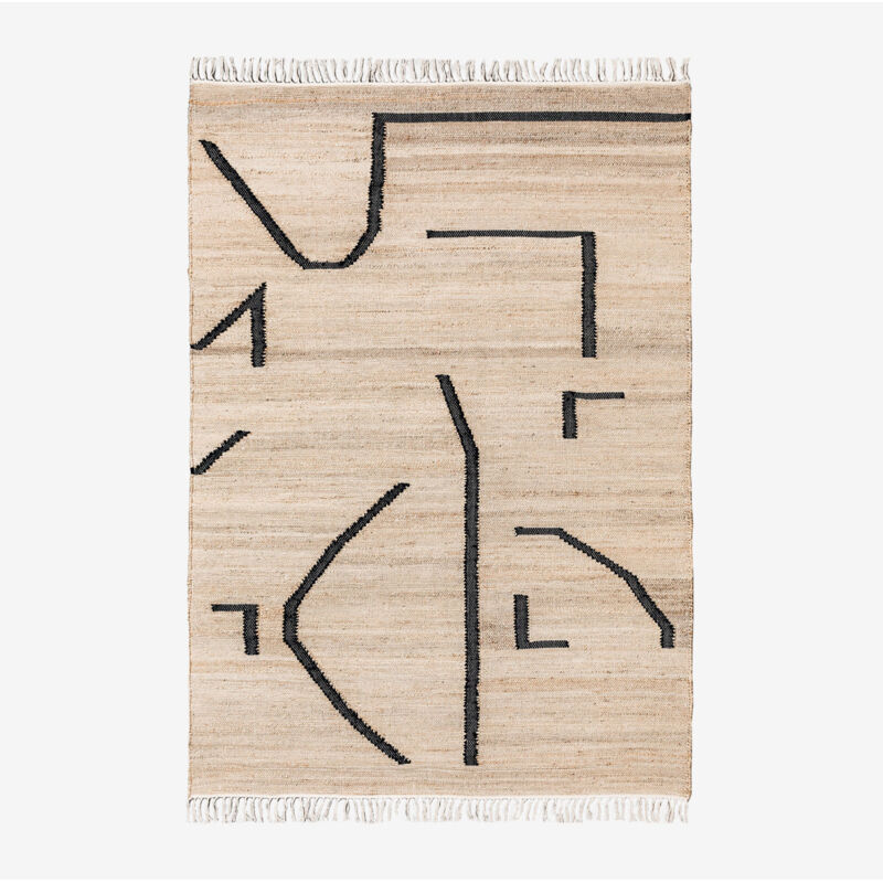 Sklum - Tapis en Jute et Coton 235x160 cm Mireyla Yute