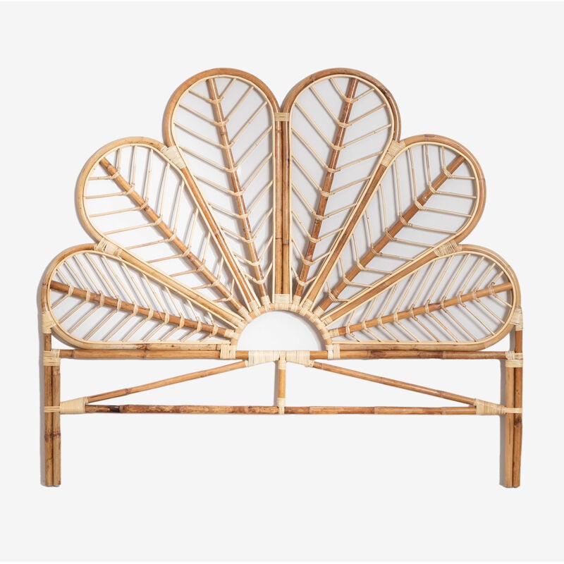 Tête de lit pour lit en rotin 150 cm Cobany Sklum naturel 150 cm