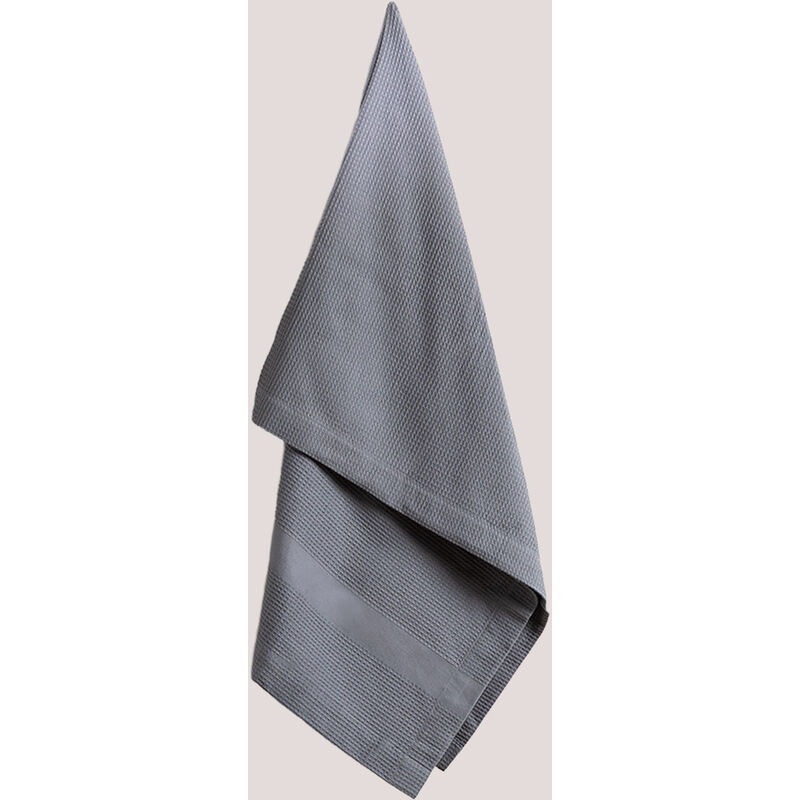 

Toallas de Algodón en 3 Tamaños Yara Gris Antracita 75 x 150 cm - Sklum