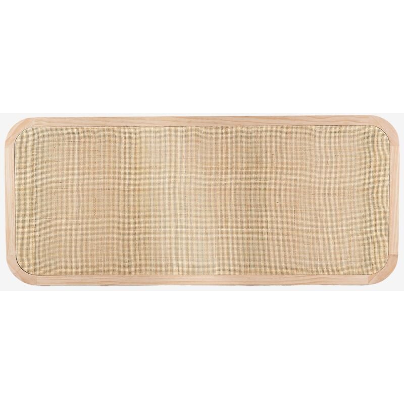 Tête de lit pour lit Reyna de 135 cm et 150 cm Sklum Marron Bois Naturel 135 cm