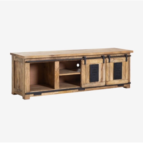 SKLUM TV-Möbel 160x40 cm aus Mangoholz Uain              Mango-Holz                     