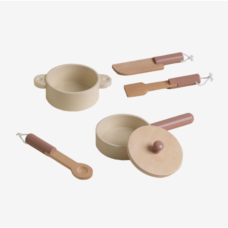 Ustensiles de cuisine Drupy Kids Madera Sklum Couleurs Naturelles