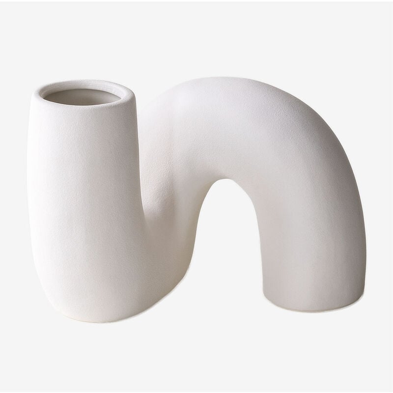 Vase Céramique Mardig Sklum Blanc - Blanc