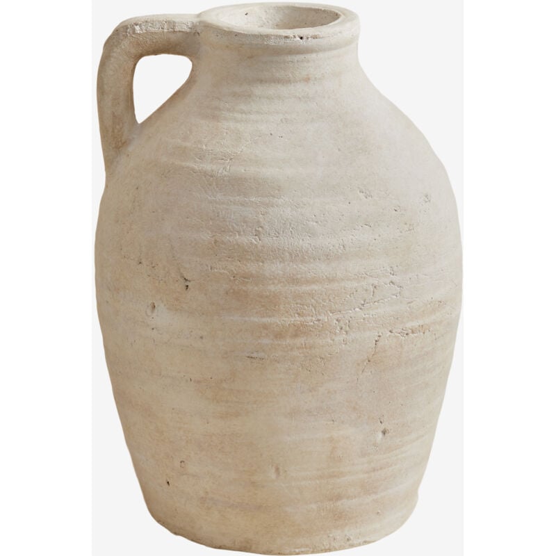 Vase décoratif en terre cuite (28 cm) Dariam Sklum Blanc de Pierre
