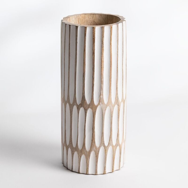 Sklum - Vase en Bois de Manguier Dordon ↑30 cm - ↑30 cm