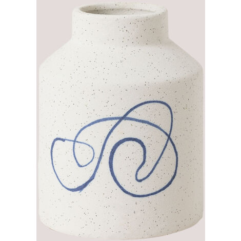Vaso ceramica azzurro Ø 12 H 12 - If Creative Hub