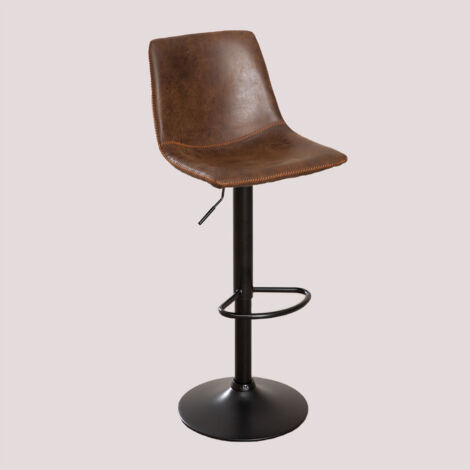 SKLUM Verstellbarer Barhocker aus Kunstleder Ody Style