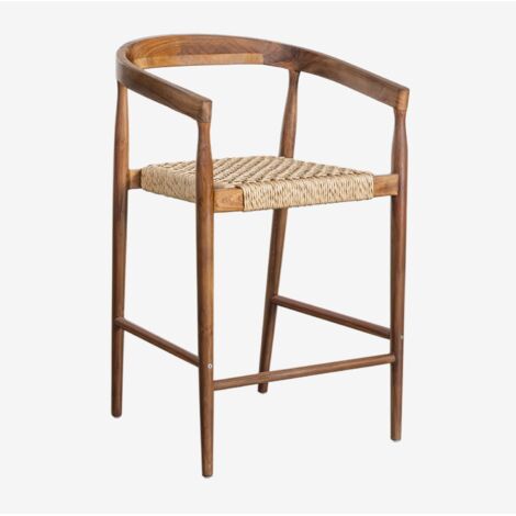 SKLUM Visby Teakholz-Hocker 65 cm              Teakholz                     