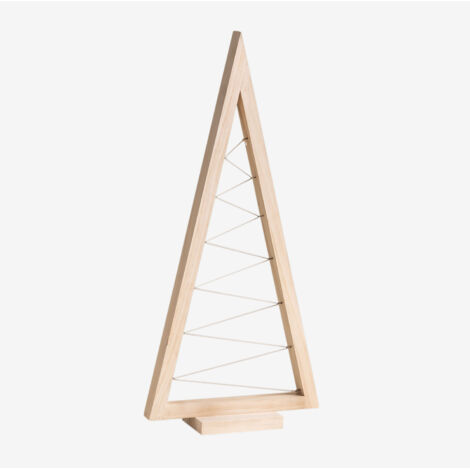 SKLUM Weihnachtsbaum aus Kiefernholz Elwood Braun Natur ↑60 cm                                 