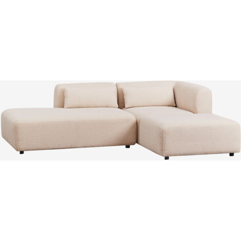SKLUM Zweiteiliges modulares Ecksofa mit Chaiselongue links und Fogler-Hocker                                   