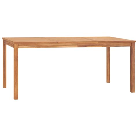 SKM Table à dîner de jardin 180x90x77 cm Bois de teck massif