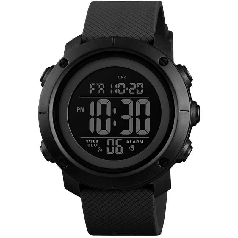 

1426 Reloj digital para hombre con movimiento 5ATM, resistente al agua, con retroiluminacion EL, para deportes al aire libre, reloj de pulsera para