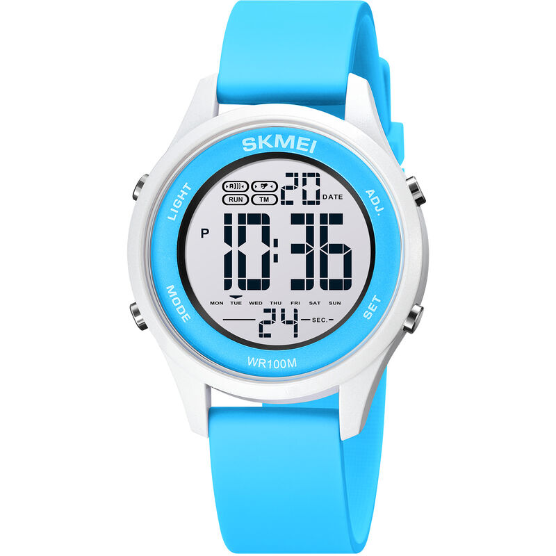 

1758 Reloj digital deportivo multifuncion Minimalista Reloj de pulsera unisex 100M Reloj cronografo impermeable para exteriores con cronometro /