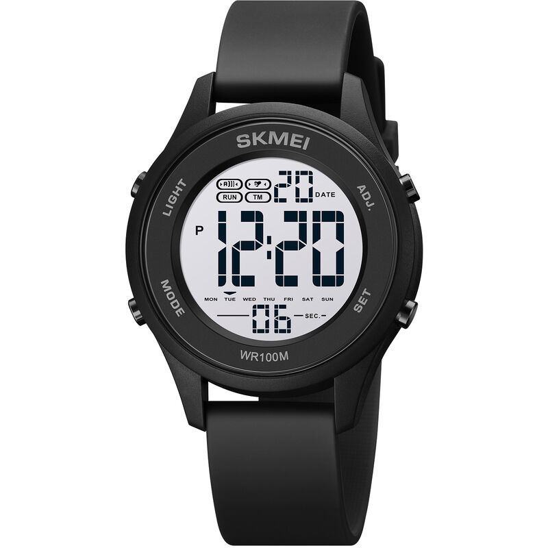 

1758 Reloj digital deportivo multifuncion Minimalista Reloj de pulsera unisex 100M Reloj cronografo impermeable para exteriores con cronometro /