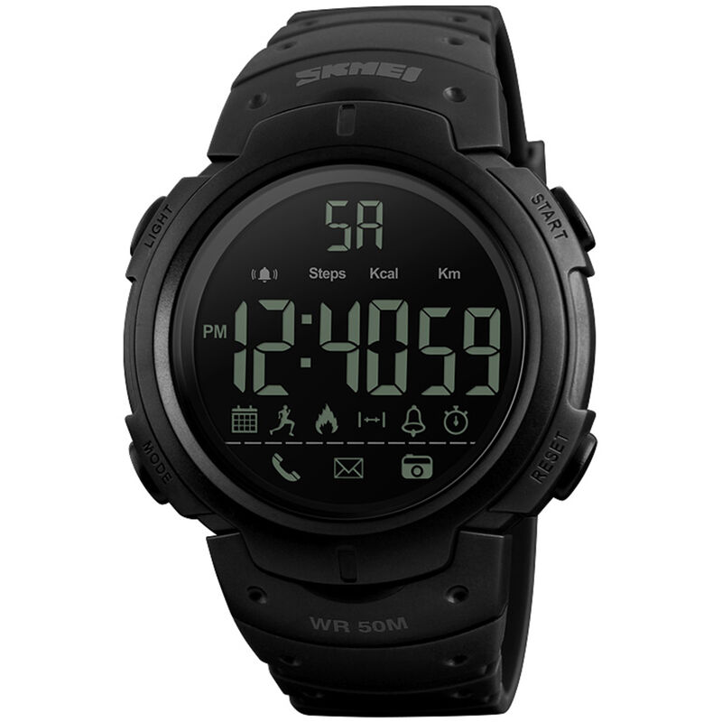 

Hombres 5ATM Resistente al agua Deporte Fitness Tracker Reloj inteligente BT Podometro / Cronometro / Cuenta regresiva / Alarma / Distancia /