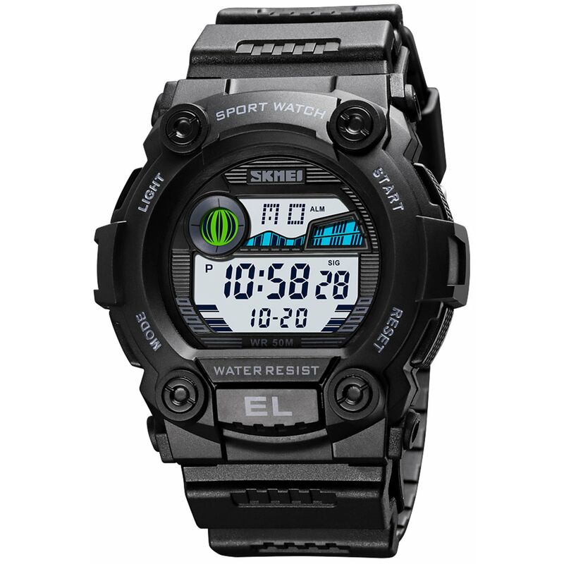

Reloj deportivo digital para ninos Hora Fecha Semana Reloj despertador Retroiluminacion 5ATM Impermeable Estudiantes Relojes de moda Adolescentes