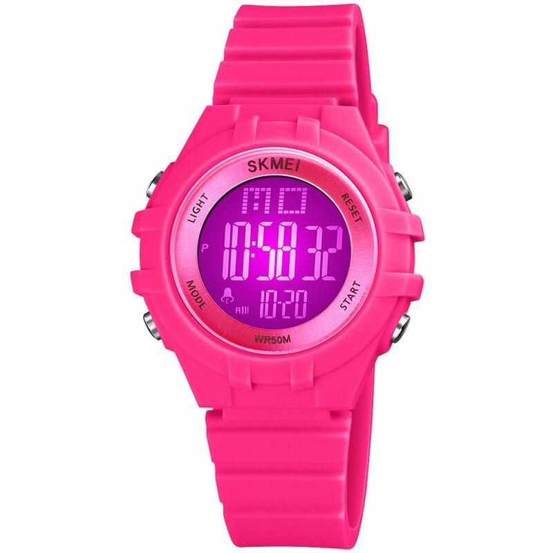 

Reloj digital para ninos para ninos, ninas, 7 colores, retroiluminacion LED, 5 ATM, resistente al agua, estudiantes, relojes deportivos, tiempo,