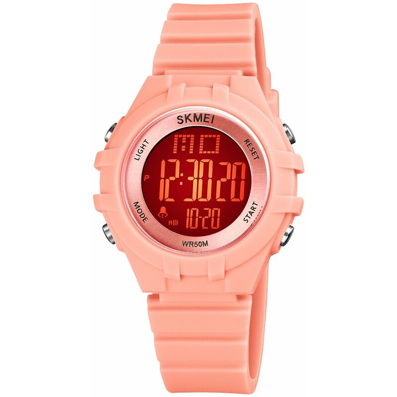 

SKMEI Reloj digital para ninos para ninos, ninas, 7 colores, retroiluminacion LED, 5 ATM, resistente al agua, estudiantes, relojes deportivos,