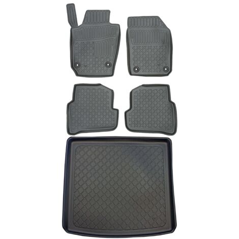Skoda Fabia III Kombi desde enero de 2015. Juego de alfombrillas para coche y maletero.