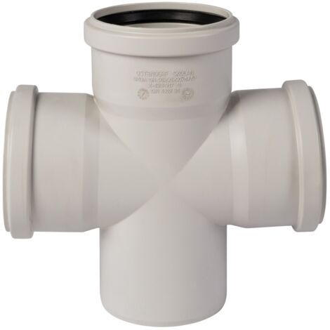Skolan dB Safe Doppel-Abzweig DN90/90/90/87° Abwasserrohr