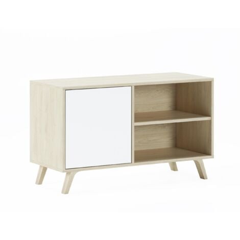 SKRAUT HOME struttura colore Puccini, porta Bianca, misure 95x40x57cm altezza.