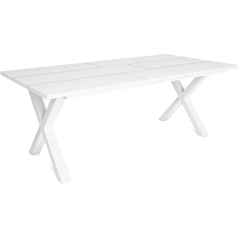 Skraut Home - Table à manger, 10 personnes, 200, Robuste et stable grâce à sa structure et aux pieds solides, Idéal pour les rassemblements de