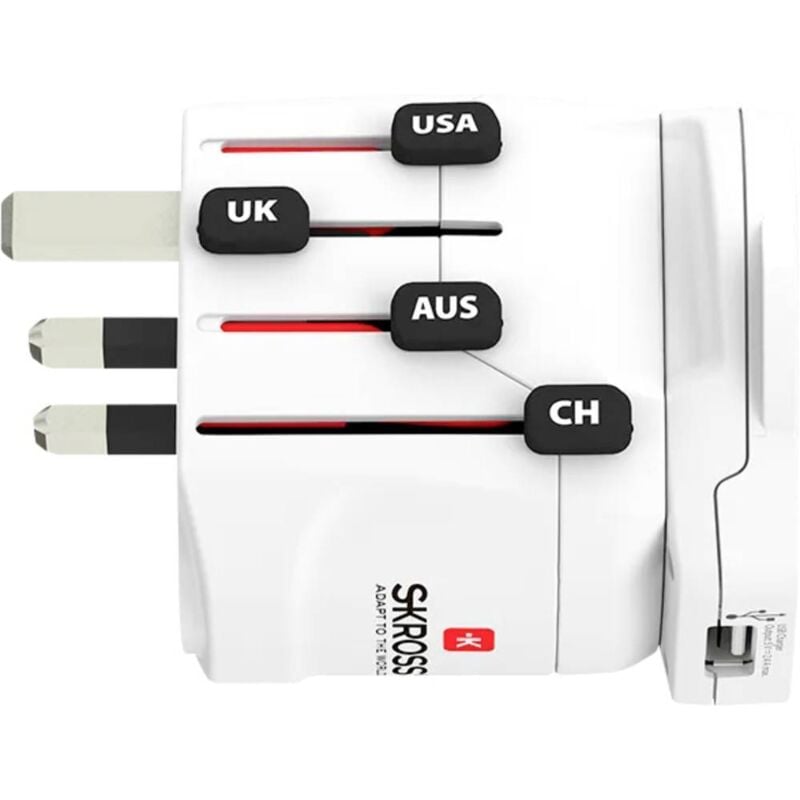 Nedis - Skross 1.302539 Adaptateur de voyage Pro World & usb