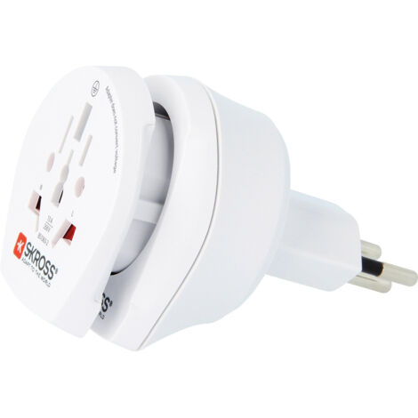 skross 1.500206-E Universeller Reiseadapter Weiß