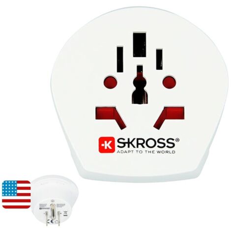 Skross 1.500221-E Adaptateur de voyage CA W to USA C090951