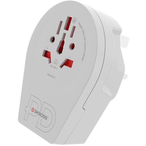 Skross 1.500291 Reiseadapter  Country Adapter World to UK USB C20PD