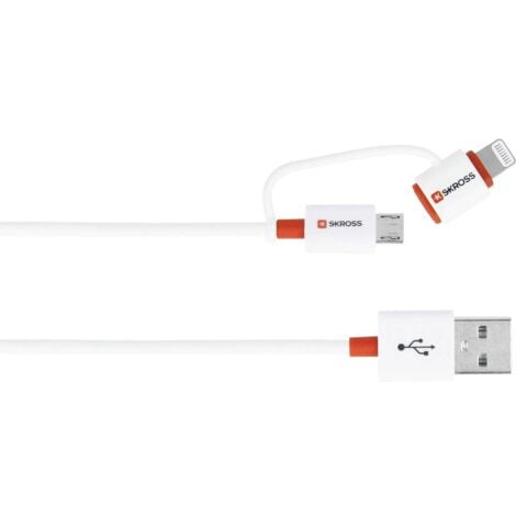 Digitus de téléphone portable, Apple iPad/iPhone/iPod, ordinateur portable  Câble de charge [1x USB-A - 3x ] 0.15 m