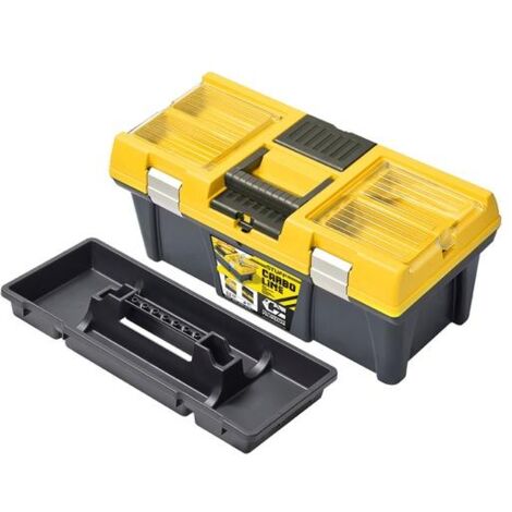 Skrzynka stuff 20 " profi carbo, zółta pokrywa, 525 x 256E x 246mm