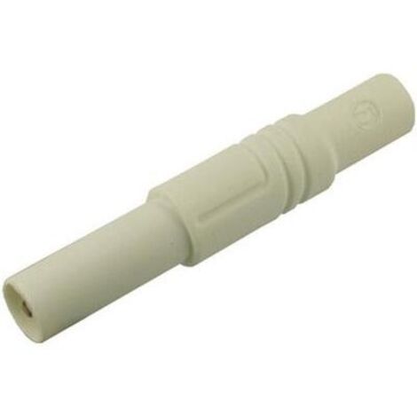 SKS GERMANY 934097107 SKS HIRSCHMANN LAS S G CONNETTORE DI SICUREZZA LAMELLARE, DRITTO, DIAMETRO PERNO: 4 MM, BIANCO, 1 PEZZO
