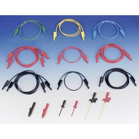 SKS Hirschmann 935980411 Set di cavi di misura nero