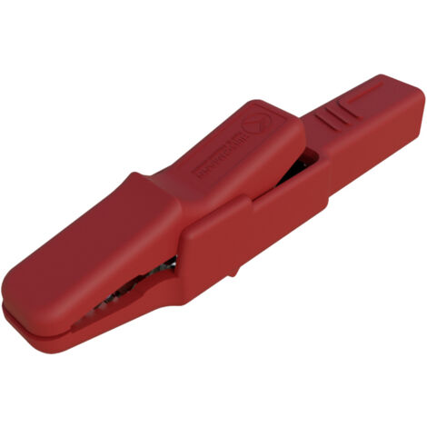 SKS Hirschmann AK 2 B  rt Sicherheits-Abgreifklemme Steckanschluss 4 mm CAT II 300 V Rot