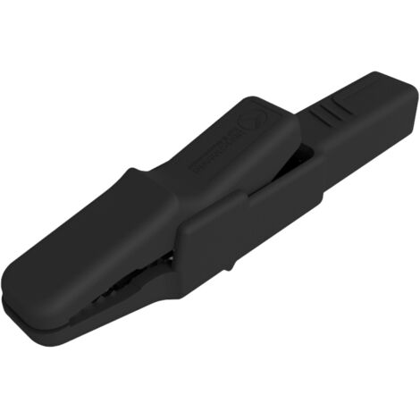 SKS Hirschmann AK 2 B  sw Sicherheits-Abgreifklemme Steckanschluss 4 mm CAT II 300 V Schwarz