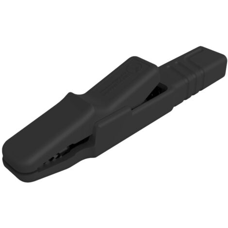 SKS Hirschmann AK 2 S Krokodilklemme Schraubklemme, Steckanschluss  Schwarz